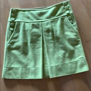 J Crew wool pleated mini